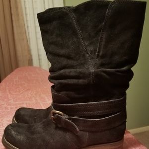 Black Suede Boots